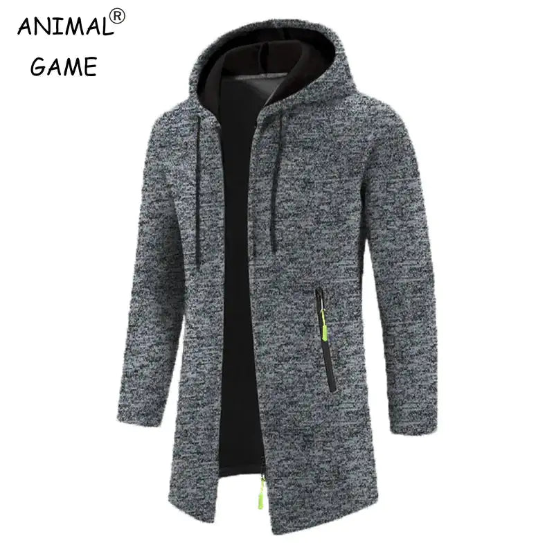 Men's High Neck Hooded Pullovers