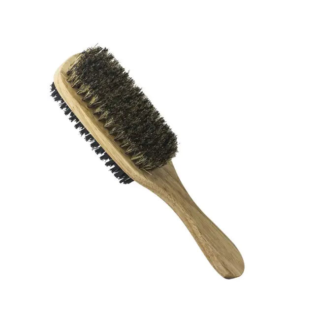 Men Boar Bristle Wooden Hair Brush