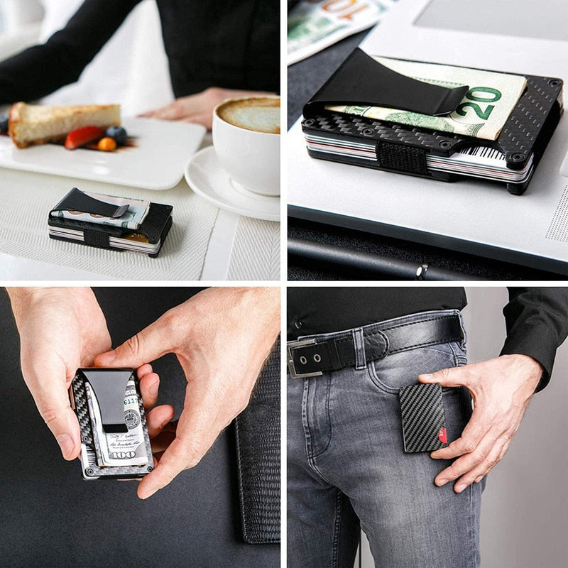 Carbon Fiber Credit Card Holder Wallet